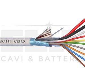 Cavo Allarme Schermato 8x0,22+2x0,50 *(Prezzo al mt)